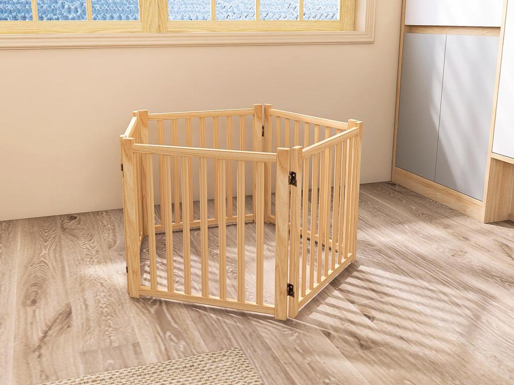 Отдельностоящие деревянные собачьи ворота высота длина (5 шт., 58см, 292см)