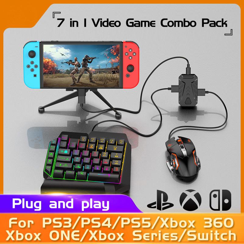 GAMWING MIX Master 7-в-1 клавиатура и мышь консольный контроллер-конвертер адаптер для работы PS3/PS5/Xbox One/Switch