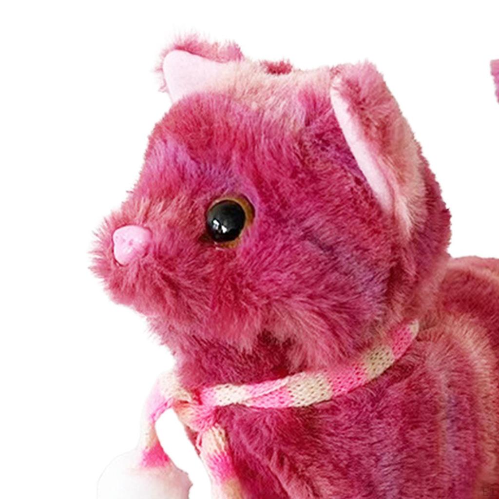 Электронная плюшевая игрушка-кошка, Анимированная роботизированная игрушка-котенок для детей, День рождения ребенка