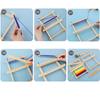 Деревянный ткацкий станок для детей DIY, набор игрушек для плетения, игрушки для ролевых игр, ручное вязание для девочек, бытовая вязальная машина, тренировка мелкой моторики