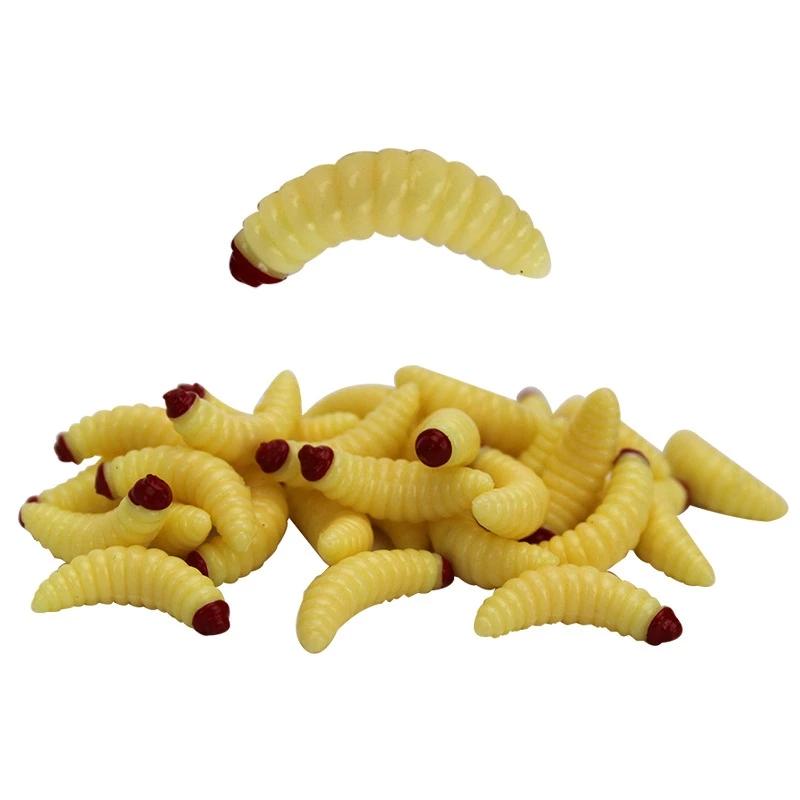 50/шт Рыболовная приманка, обмакнутая в хлебных червей, набор, червячная приманка, приманка, приманка, мягкая приманка, личиночная приманка, рыболовные снасти