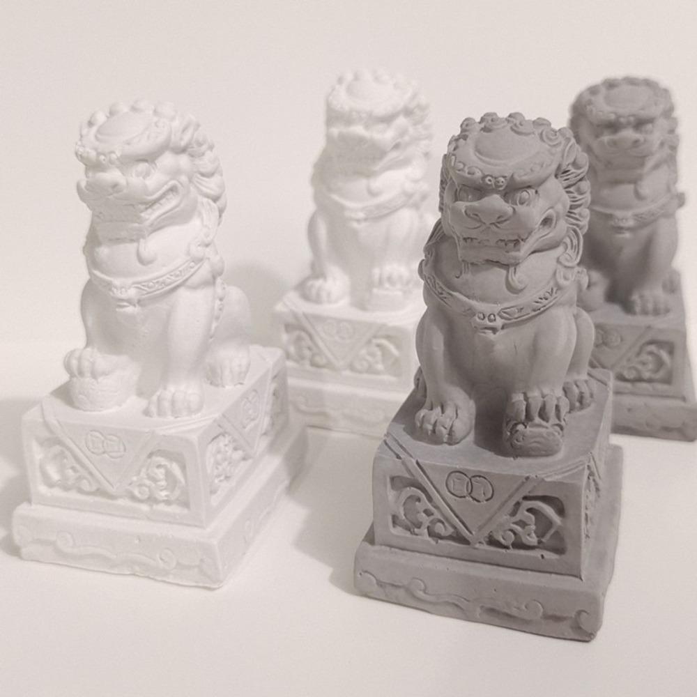 DIY имитация льва украшения Мини Миниатюрные модели Новая модель каменного льва Домашний декор