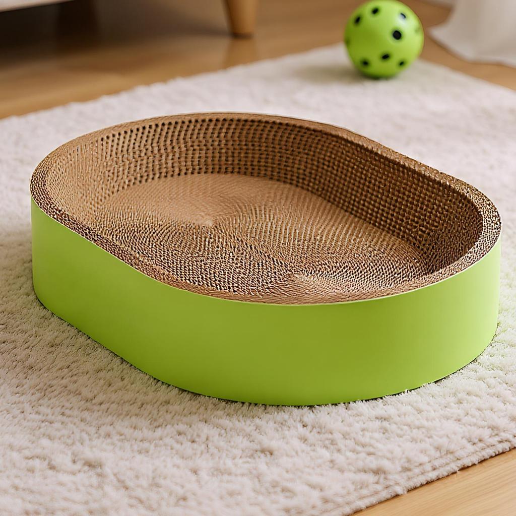 Новая Когтеточка для кошек Когтеточка из гофрокартона Защита мебели овальной формы Когтеточка-гнездо кошачьи игрушки