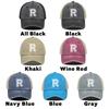 White Hollow Letter A-Z Print Adjustable Mesh Cap Man Caps Leisure Unisex Snapback Baseball Cap Ideal Choice For Outdoor Sports