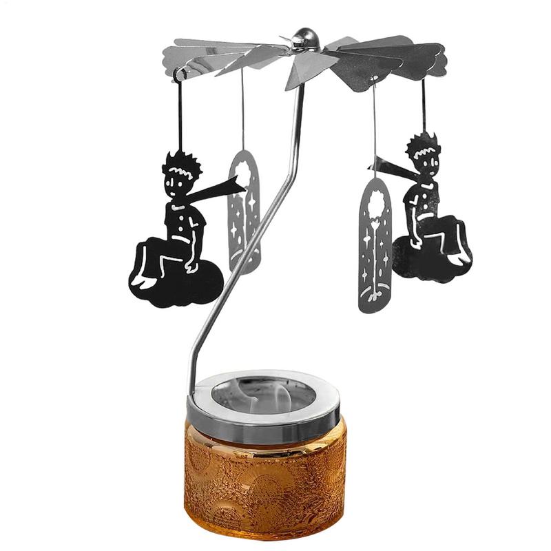 Вращающийся поднос для свечей Термостойкая подставка для свечей Подсвечник Вращающийся круглый поднос Вращающийся фонарь Романтические украшения для ужина при свечах