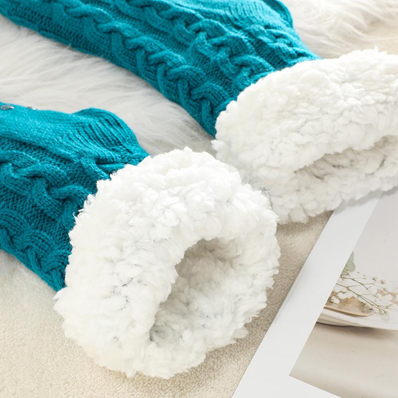 Нескользящие флисовые носки-тапочки - Уютные осенне-зимние домашние и напольные носки