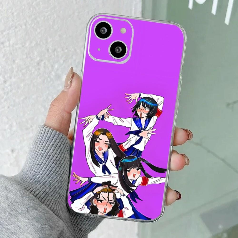 A-Atarashii Gakko JPOP Phone Case For iPhone 16,15,14,13,12,11 Plus,Pro,Max,XR,XS,X,7,8 Plus,SE,Mini Transparent Silicone Soft