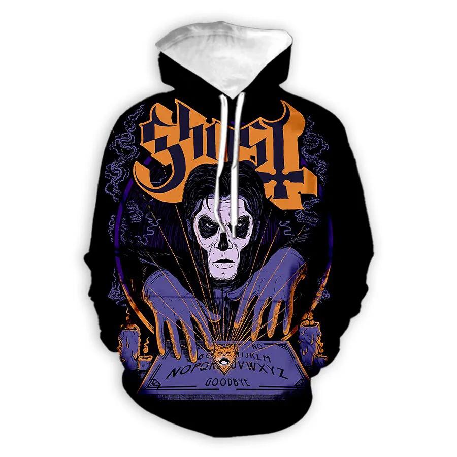 Hoodies Ghost Band 3d Print Sweatshirts Men Women Unisex Hooded Oversized Hoodie Fashion Kids Pullover Sweatshirts Tracksuits