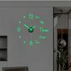 Creative Luminous Wall Clock Living Room Wall Sticker Clock Mute Clock Clock Wall Home Decor Wall Digital Clock