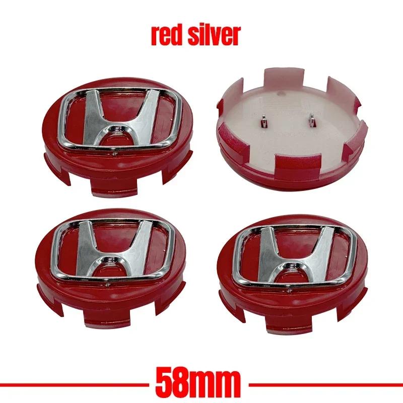 TR3-4pcs/set Car Styling Wheel Center Cap Hub Covers Badge Accessories For Honda Civic Fit Jazz Accord Pilot CRV Passport City XRV