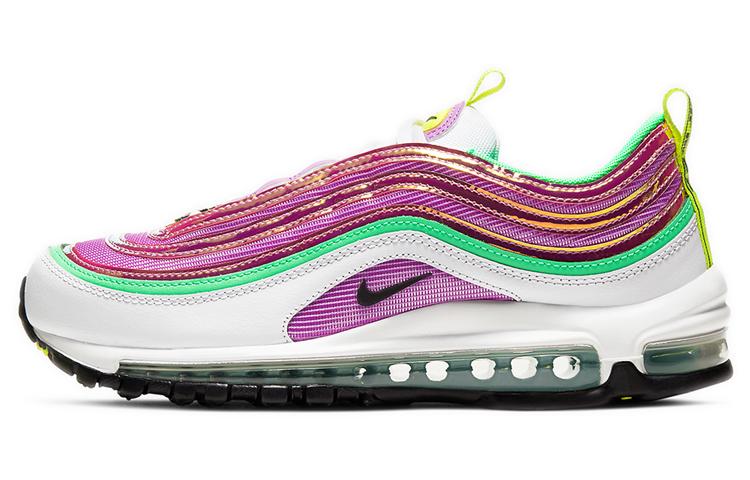 Nike Air Max 97 Белый Электро-зеленый Фуксия Glow Женские CW5591-100
