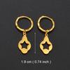 Anniyo Small Earrings for Women Girls Gold Color and Stainless Steel Kiribati Earring Island Style Jewelry #034021