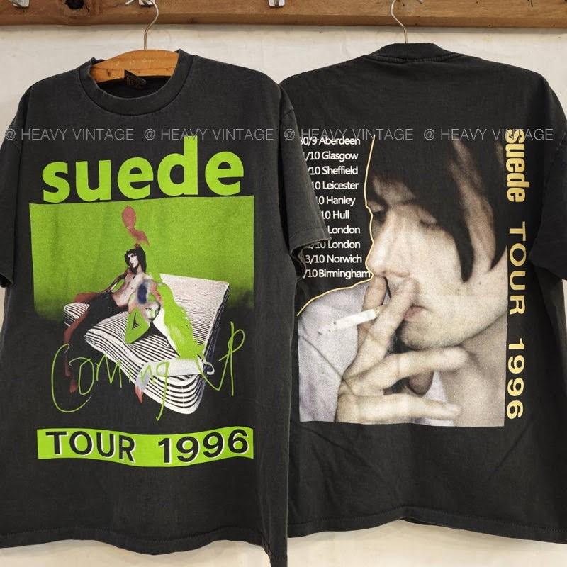 SUEDE Tour 1996 Band Shirt Rare Design Black 2 Side Unisex Shirt Vtg WA1554 Unisex T-Shirt