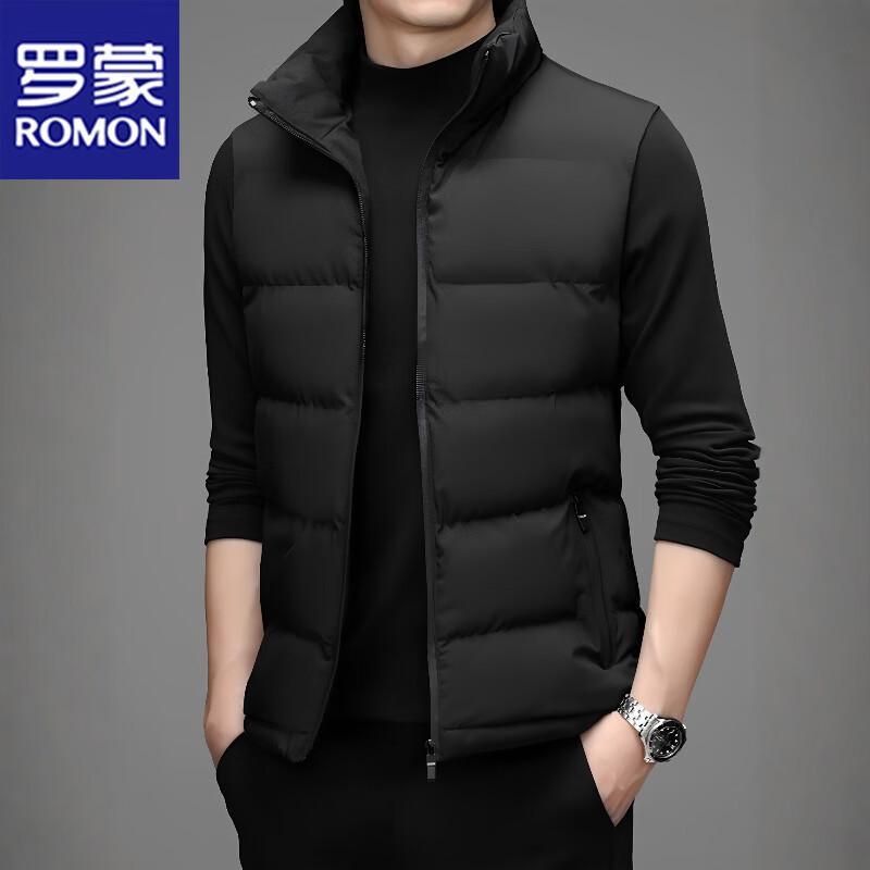 ROMON Men's Spring/Autumn Stand-Collar Casual Vest