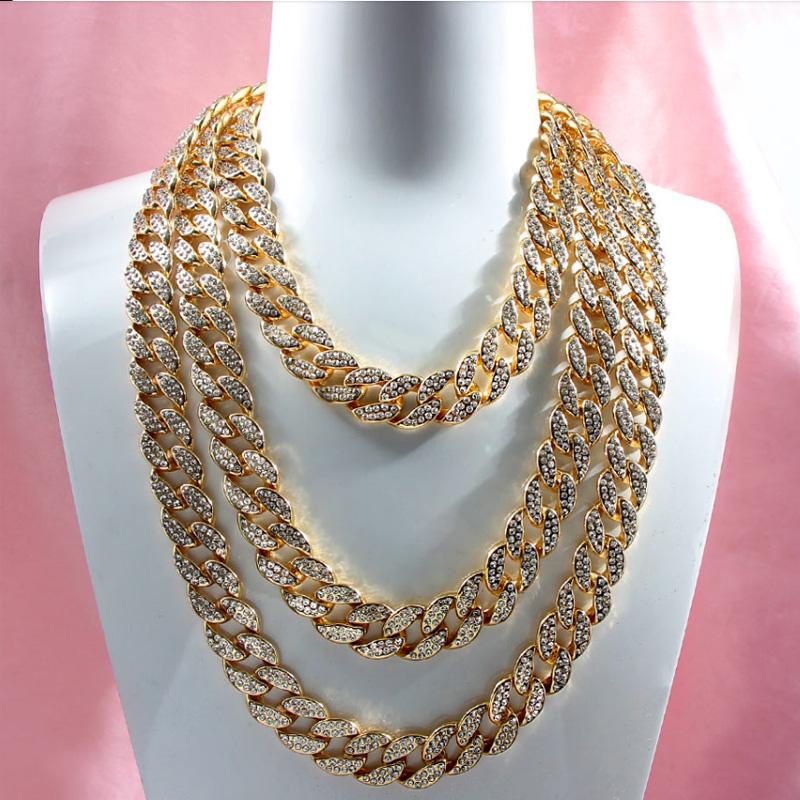 Miami Cuban Choker Link Chain Silver Plated Mens Hip Hop Necklace Jewelry