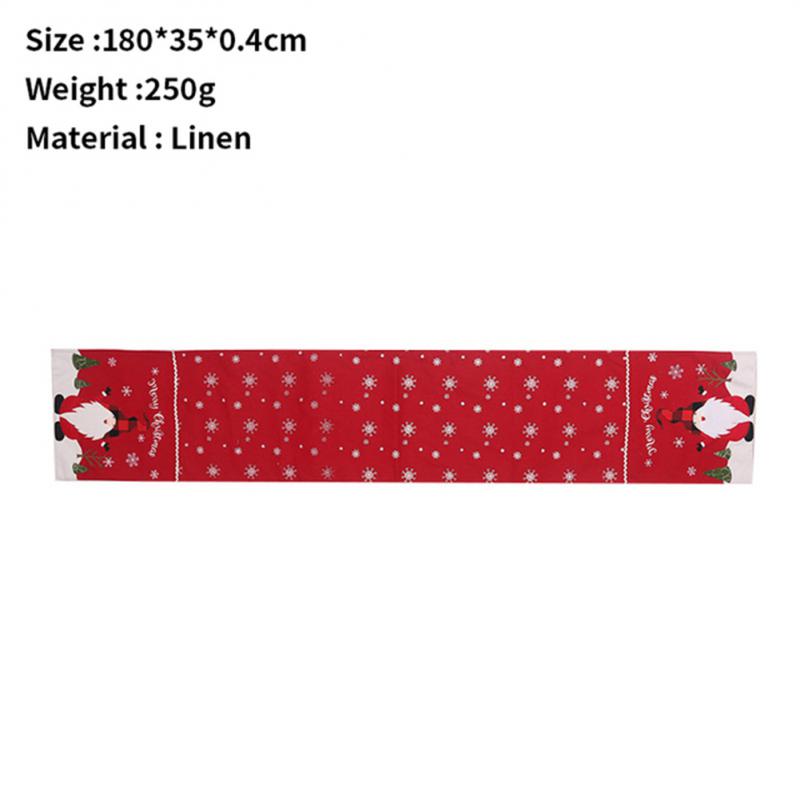 Рождественская дорожка для стола Веселое рождественское украшение для дома Декор для рождественской вечеринки 2024 Navidad Notal Noel Украшение С Новым годом 2025