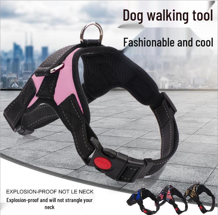 Шлейка для собак K7 против рывков и поводок