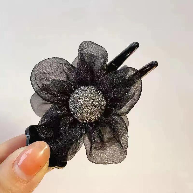 Заколка для волос в виде подсолнуха в корейском стиле - большая акриловая летняя заколка с цветочным узором