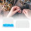 4pcs Flap Lid Transparent Plastic Box Transparent Multipurpose Storage Box  Office Supplies