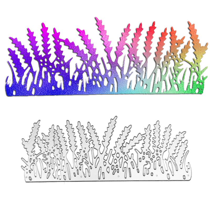 Собачий хвост, дизайн травы, металлический трафарет для резки DIY, альбом для скрапбукинга, фототиснение, бумажная карта, ремесленный декор