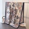 New Spring and Summer Thin Simulated Silky Brocade Silk Scarf Long Scarf Silky Smooth Printed Shawl Versatile Headscarf Scarf
