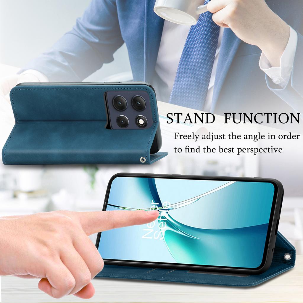 For Motorola Moto G86 5G Leather Case with Card Holder Magnetic Absorption Phone Cover