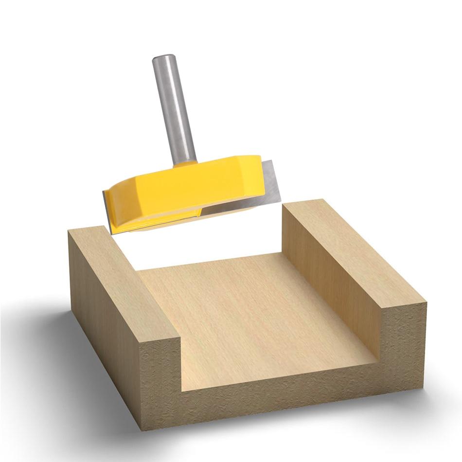 Cleaning Bottom Router Bits with 8mm 1/2mm Shank,2-1/4 Cutting Diameter for Surface Planing Router Bit