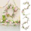 Easter Garland Artificial Floral Spring Garland with Foam Eggs Flowers for Mantle Fireplace Easter Party Indoor Outdoor Decoration