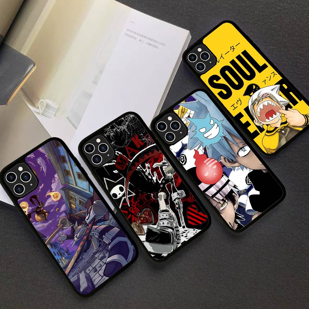 Anime Soul E-Eater Phone Case For iphone 11 12 13 14 15 Pro Max 17 16 Plus Hard PC+TPU Back Cover