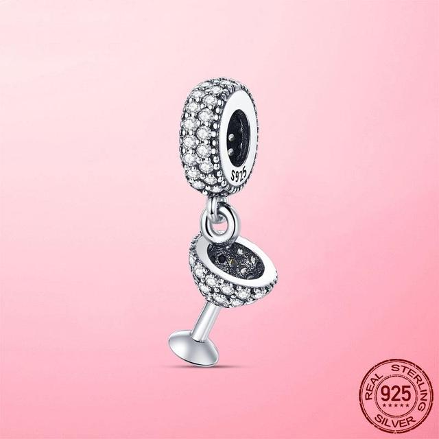 925 Sterling Silver O Pendant Love Heart Snake CZ Clip Charm Beads Fit Original Women Bracelet Bangle Silver 925 Jewelry