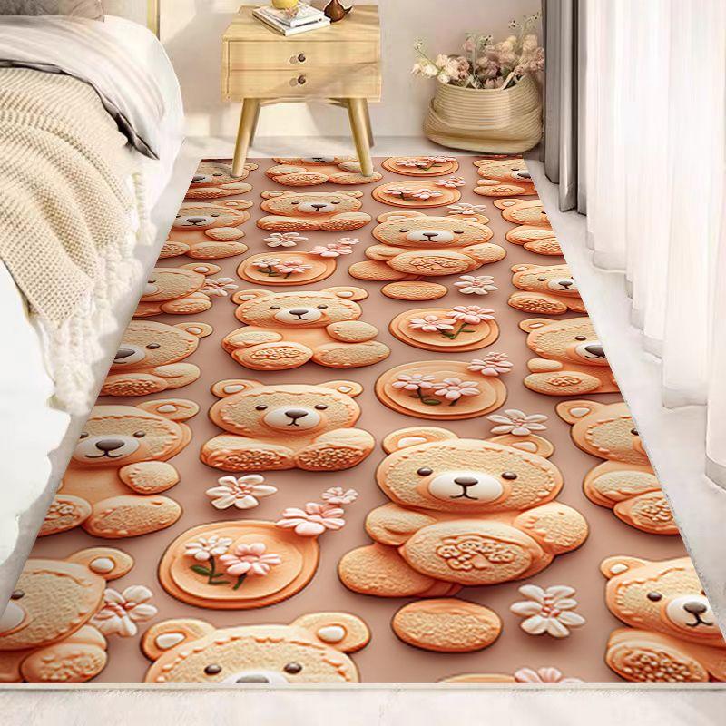 Bedside Carpet Cute Bedroom Stain Resistant Drifting Window Living Room Sofa Room Floor Mat Thickened Home Floor Mat