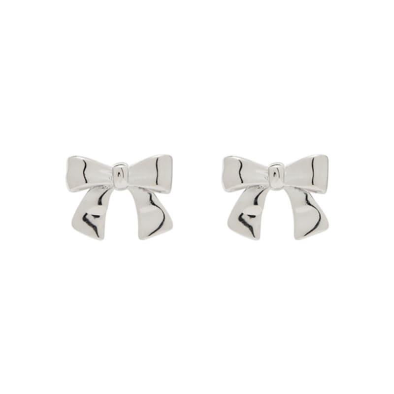 JYDDM 925 Signature Ribbon Earrings (L)