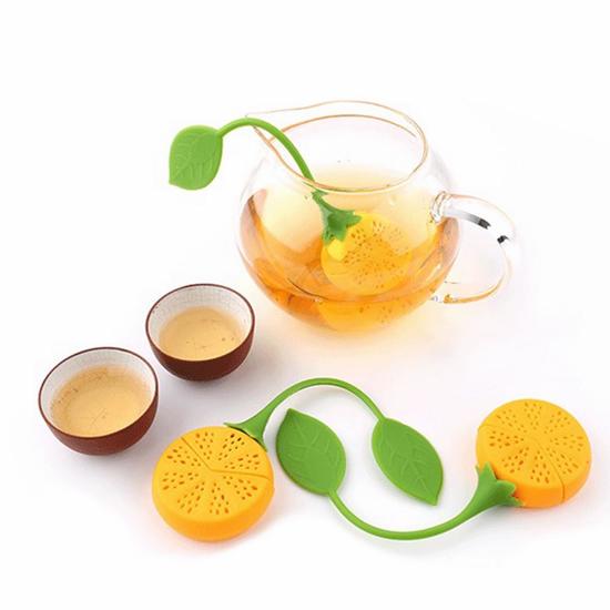 Ситечко для чая, пищевой силиконовый заварник, лимонный замок