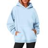 Women's O-neck Long Sleeve Top Solid Color Hoodie Crewneck Sweatshirts Long Sleeve Solid Color Top Sweatshirts