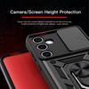 KEYSION Противоударный чехол для Samsung M55 5G M35 M15 5G Slide Camera Lens Защитное кольцо Подставка Чехол для телефона для Galaxy F15 F55 5G