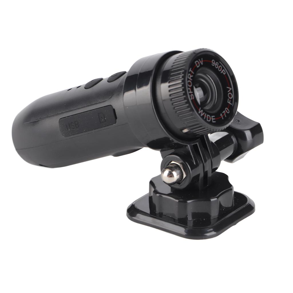 Камера для мотоциклетного шлема, велосипедная видеокамера 960p, спортивная экшн-камера, широкоугольная видеокамера 170 градусов, водонепроницаемая, поддержка