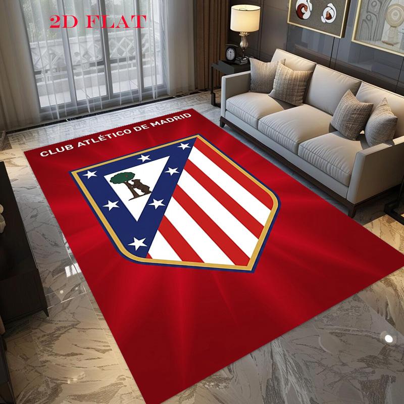 Atletico Madrid Vintage Football Crest Carpet Suitable For All Seasons Doormat Gift Doormat Dormitory Decoration