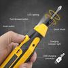 1 Set 4V Electric Screwdriver 43 Bits Built-in 1300mAh Battery USB Charging Forward Reverse Electric Screwdriver Disassemble Tool for Home Appliances