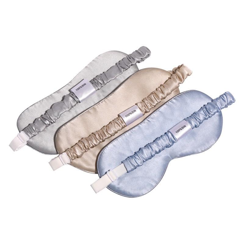 Silk Sleep Eye Mask With Mulberry Filling Breathable Light Blocking Adults Comfort Fit