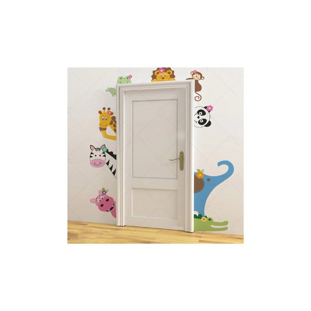 Cute Door Friends Kids Room Wall Sticker