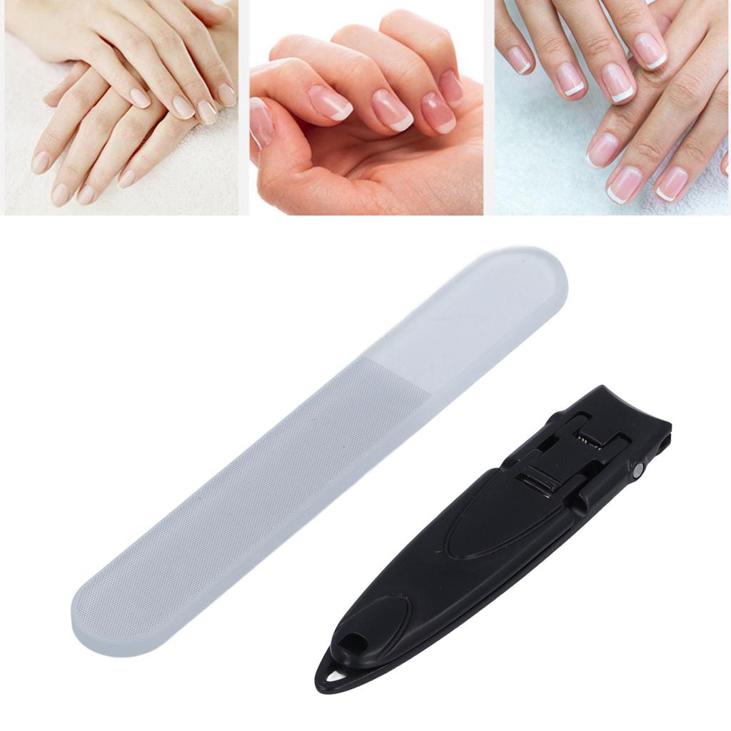 Набор щипчиков для ногтей Профессиональный набор с пилкой для предотвращения разбрызгивания Ультратонкий портативный из нержавеющей стали T