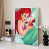 Disney Алмазная живопись 'Исцеляющие иллюстрации Ариэль и Себастьяна' 5D Алмазная вышивка Искусство Вышивка крестом Декор комнаты