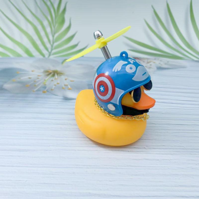 Wind-Resistant Electric Yellow Duck Dashboard Ornament