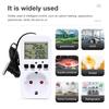 Digital Temperature Controller Socket 16A EU Plug Thermostat Timer Switch Sensing Probe Heating Cooling Switch Outlet Temp Alarm