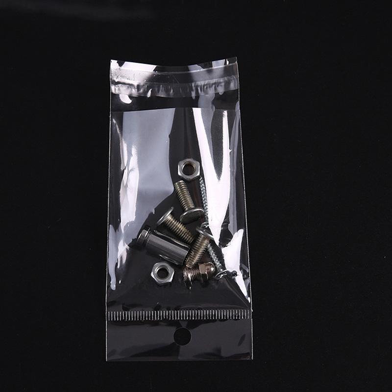100pcs Jewelry Packaging Packaging Bags OPP Pack Bag Transparent Plastic Self Adhesive Storage Bag