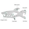 Outdoor Bottle Opener Portable Wear-resistant Outdoor Gear EDC Keychain Multi-Tool Wrench for Daily Use