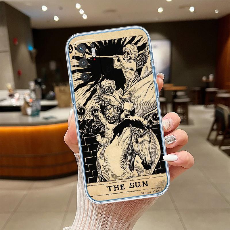 NH48 Witch Divination Tarot Moon Case for Motorola G10 G20 G30 G31 G32 G34 G35 G41 G42 G50 G51 G52 G55 G60 G60S G62 G71 G72 G75