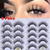 Multi-styles Wispy Flared Eye Lash Extension False Eyelashes Criss-cross 3D Faux Mink Hair