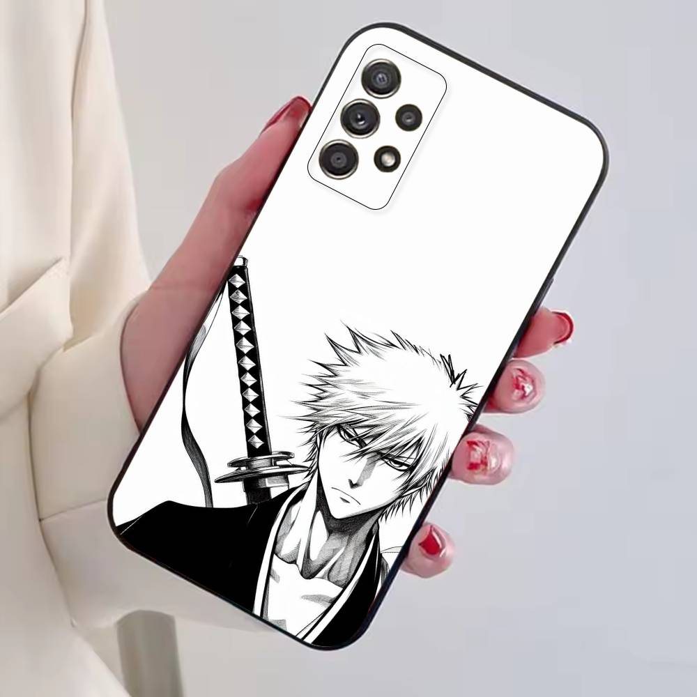 Чехол для телефона Kurosaki Ichigo из B-Bleachs для Samsung S25,S24,S21,S22,S23,S30,Ultra,S20,Plus,Fe, Мягкий силиконовый черный чехол