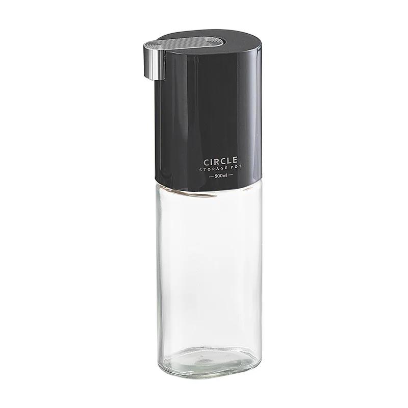 500ml Glass Oil Bottle Automatic Opening Olive Oil Condiment Container Gravity Soy Sauce Vinegar Dispenser Kitchen Tools